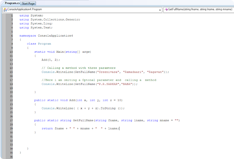 Bytes Matters C 4.0 Optional and Named Arguments.